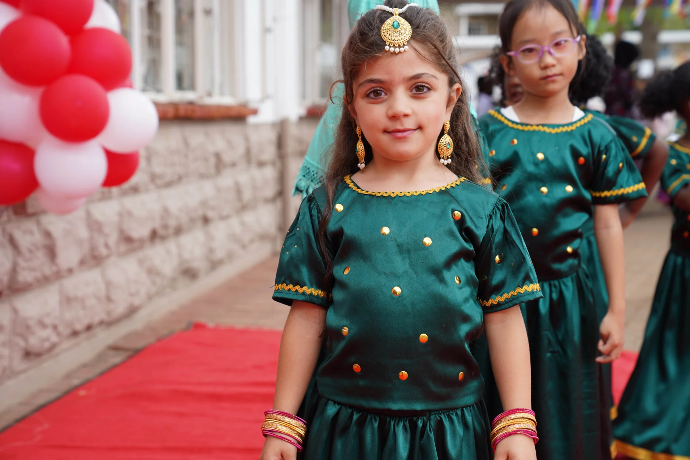 Learners in traditional dress on Cultural Day