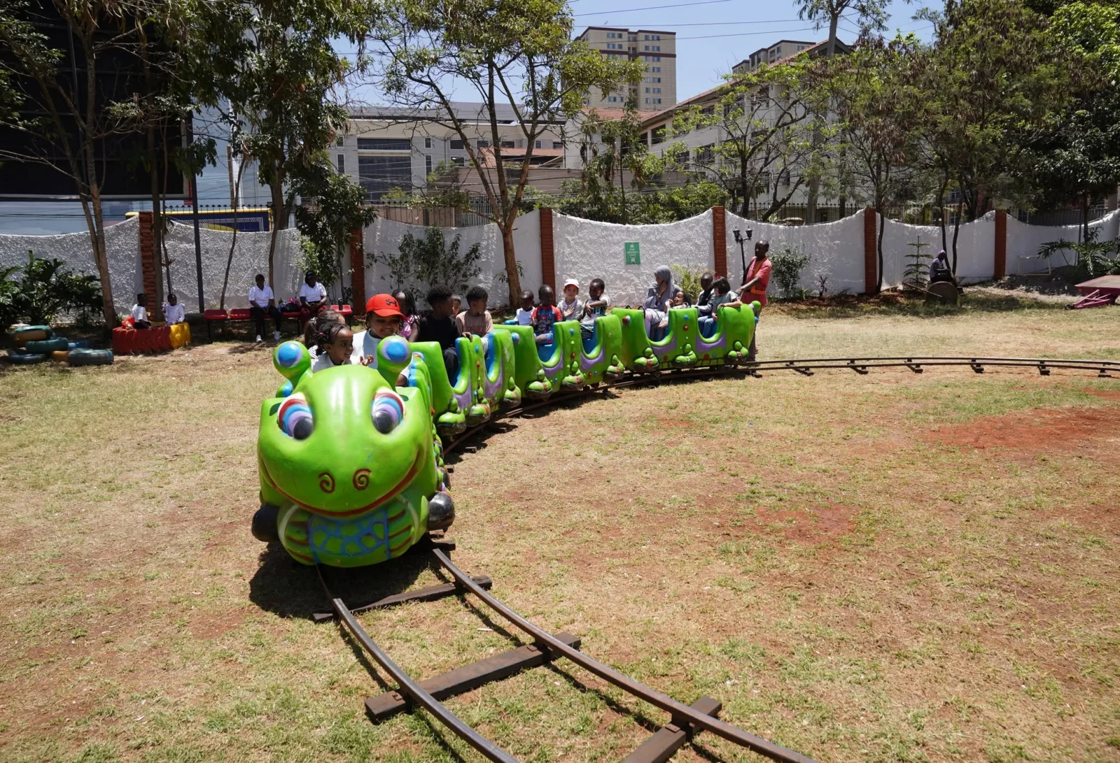 The choo-choo train ride on Fun Day